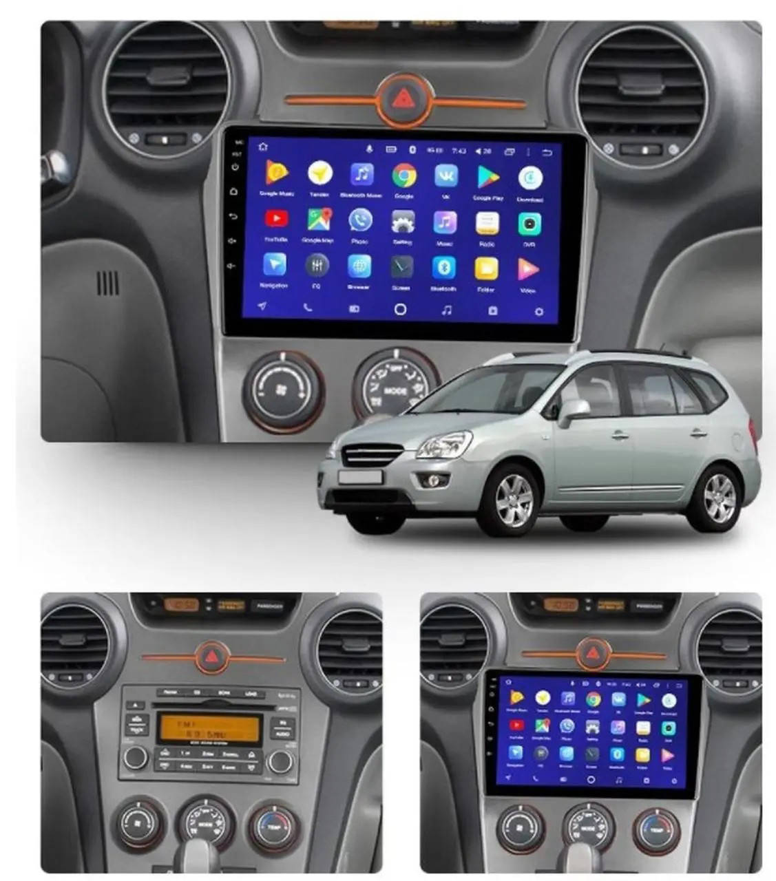 

Штатная Android Магнитола на Kia Carens 2006-2012 Model 3G-WiFi-solution