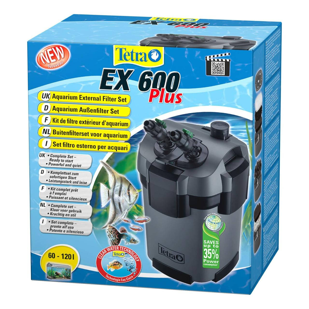 

Фильтр внешний для аквариума, Tetra EX -600 Plus, 600 л/ч.