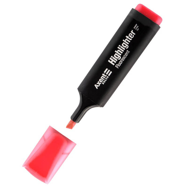 

Маркер текстовий Axent Delta Highlighter D2501 1-5мм клиноп. рожевий, Розовый