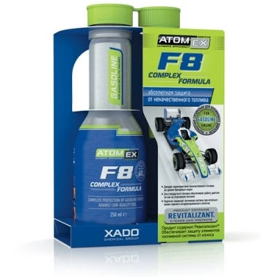 

Atomex F8 Complex Formula для абсол. защиты от некач. топлива, Бензин (жест.баллон 250 мл)