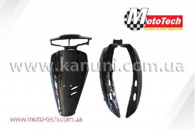 

Комплект пластика на скутер Honda Dio AF-27 (крашенный черный) Mototech