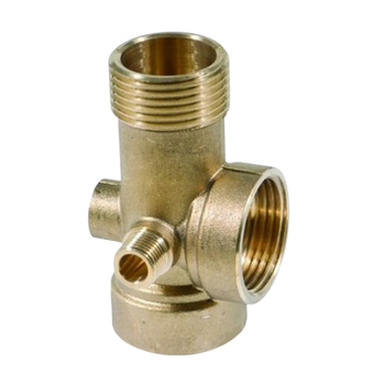 З'єднувач 5-ти вивідний 80мм M1”*F1”*F1”*M1/4”*F1/4" латунь Aquatica