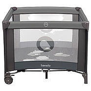 Манеж дитячий дитячий Lionelo Bonnie Grey Stone (складний, сумка для зберігання) Чорний, фото 2
