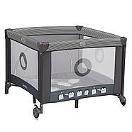 Манеж дитячий дитячий Lionelo Bonnie Grey Stone (складний, сумка для зберігання) Чорний, фото 4