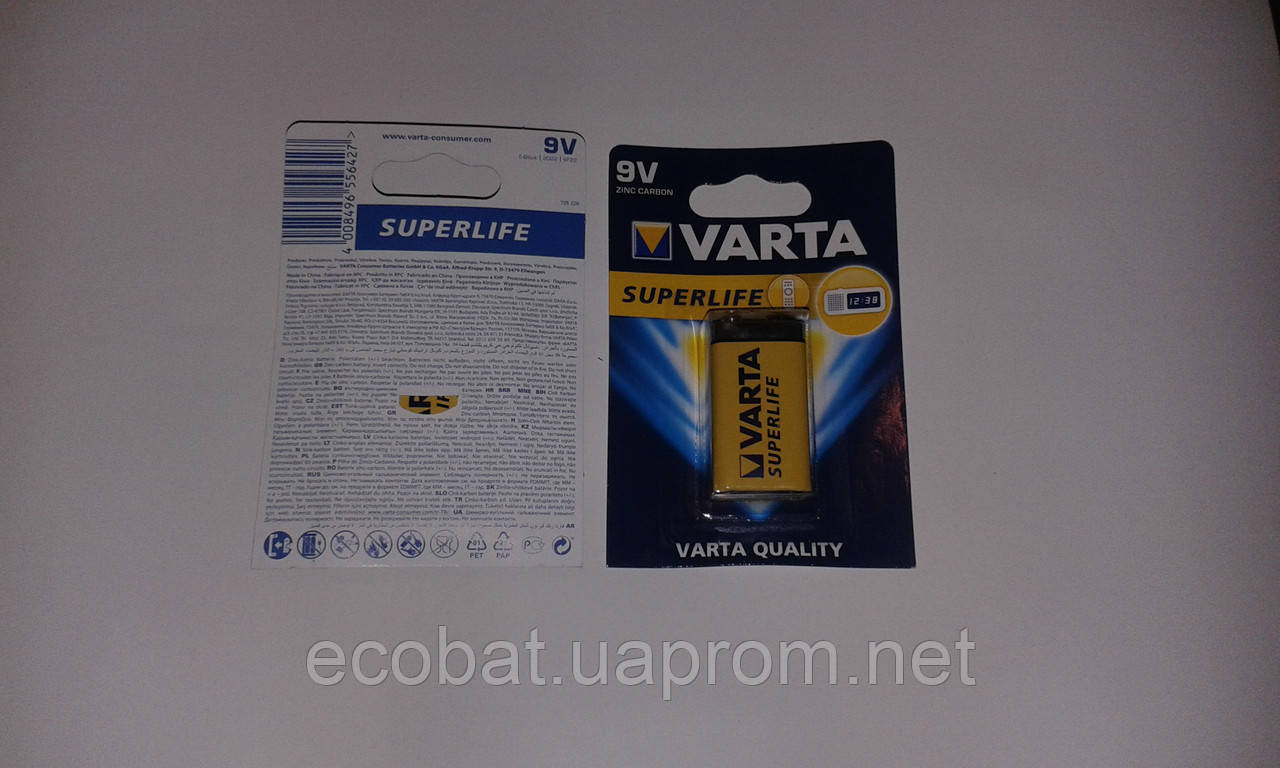 Varta Super Life  9V  6F22