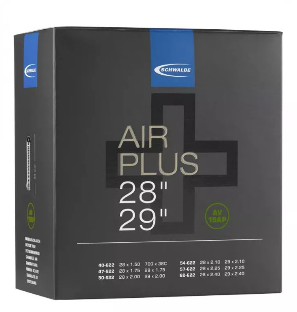 Камера Schwalbe 28"/29" 40/62-622 AV19AP Air Plus 40мм IB AGV