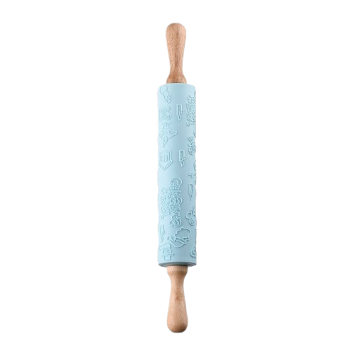 Качалка для тіста 43,5см силікон/дерево блакитний AR2316T Tasty baking Ardesto