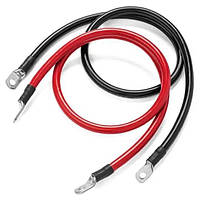 Кабель для з'єднання АКБ (перемичка) довжина 50см , провод медный ПВ-3 25мм2 с клемами М8 (мідь) 2шт