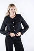 Піджак жіночий твідовий чорний 41421 (2000000136981), фото 2