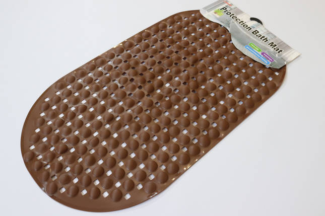 Силіконовий килимок у ванну на присосках PopIt 34*67 см 7232-POP-brown, фото 3