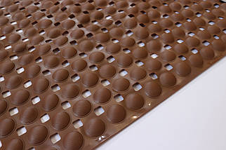 Силіконовий килимок у ванну на присосках PopIt 34*67 см 7232-POP-brown, фото 4