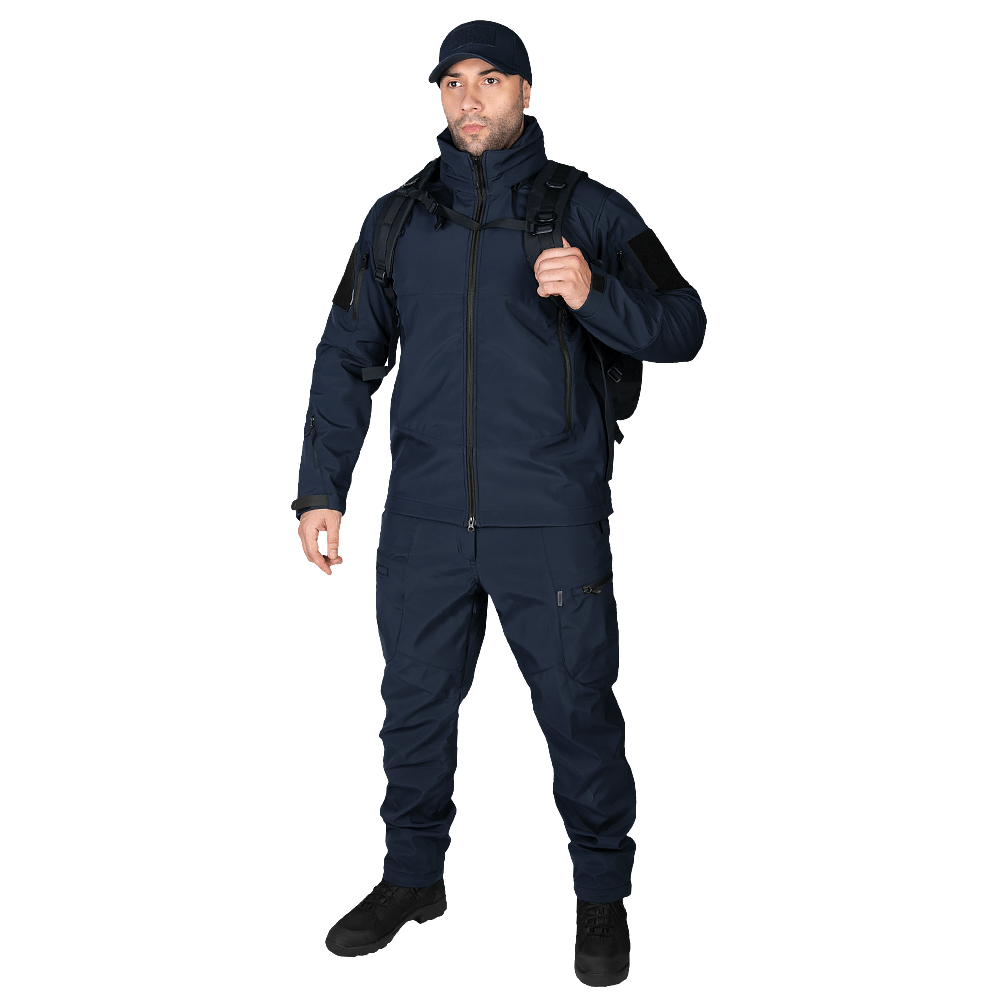 Костюм тактичний для поліції Phantom SoftShell Темно-синій