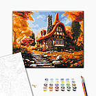 Картина за номерами Хатинка осені 40х50 см Brushme, фото 2