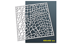 Трафарет №8 багаторазовий 40x40 см Мандала Шкіра крокодила товщина 0,5 мм