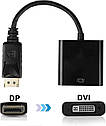 Конвертер перехідник адаптер Display Port DP to DVI (24+5), фото 2
