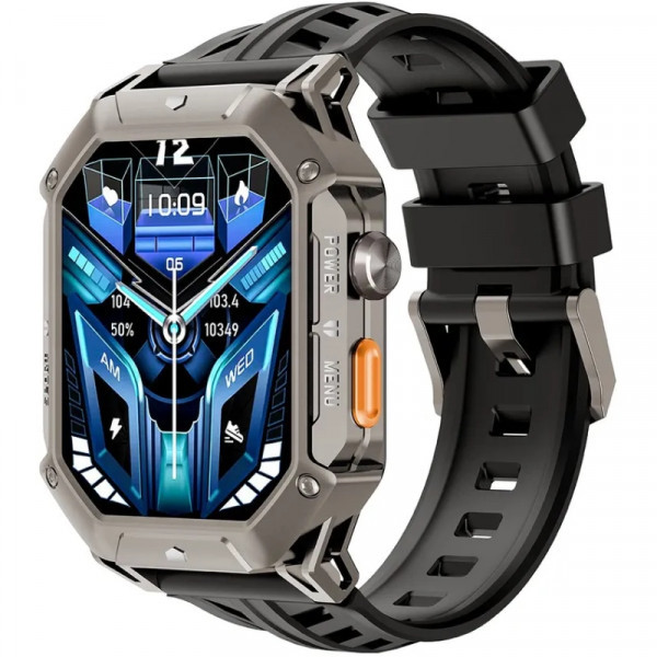 Смарт-годинник OUKITEL BT80 Rugged Outdoor Watch Grey (6931940752947)