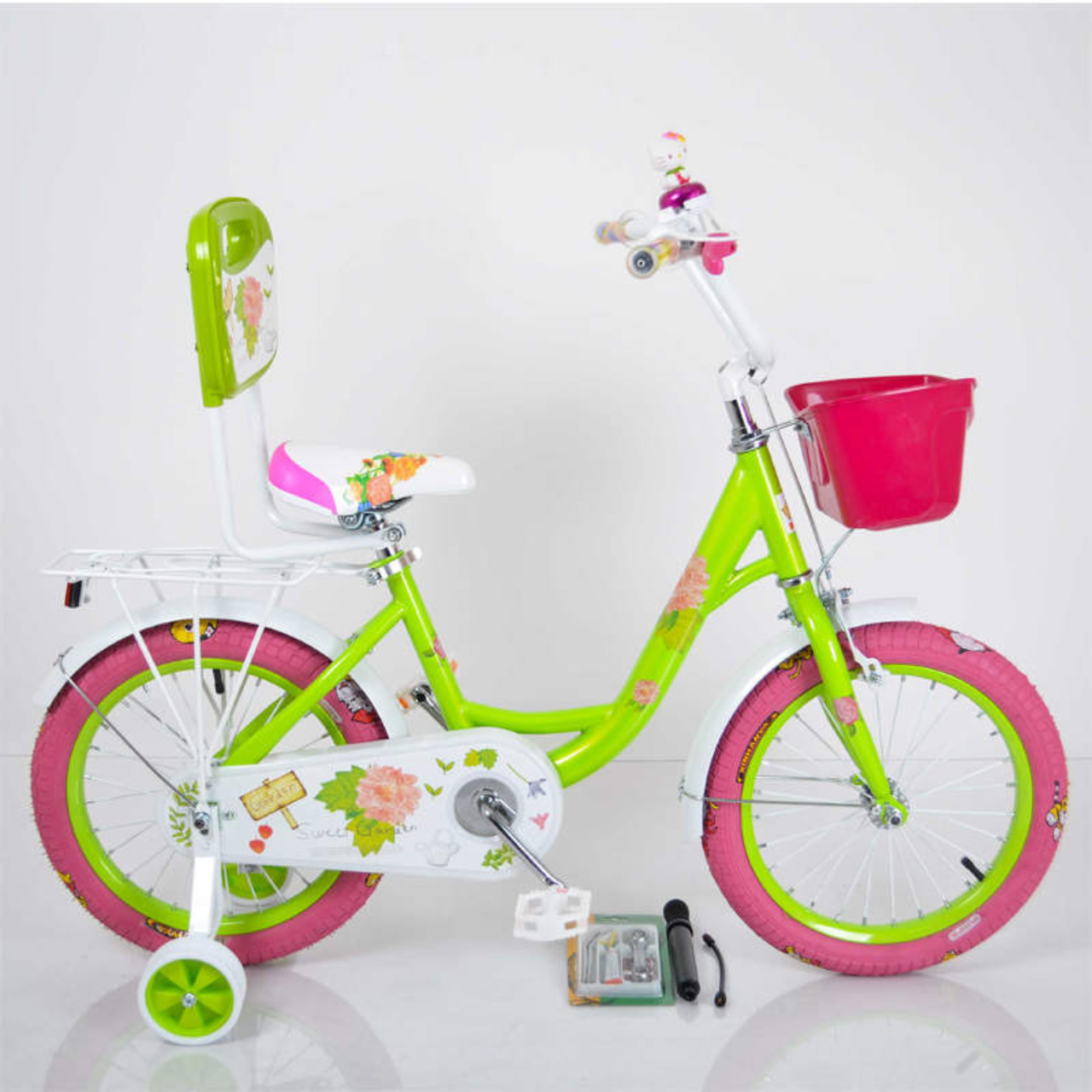 Дитячий велосипед "18-ROSES" від 5 років Green