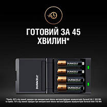 Зарядний пристрій Duracell CEF27+ 2AA1300 + 2AAА750, фото 4