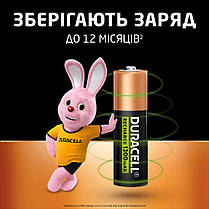 Акумулятор Duracell HR6 (AA) 1300mAh уп. 4 шт, фото 5