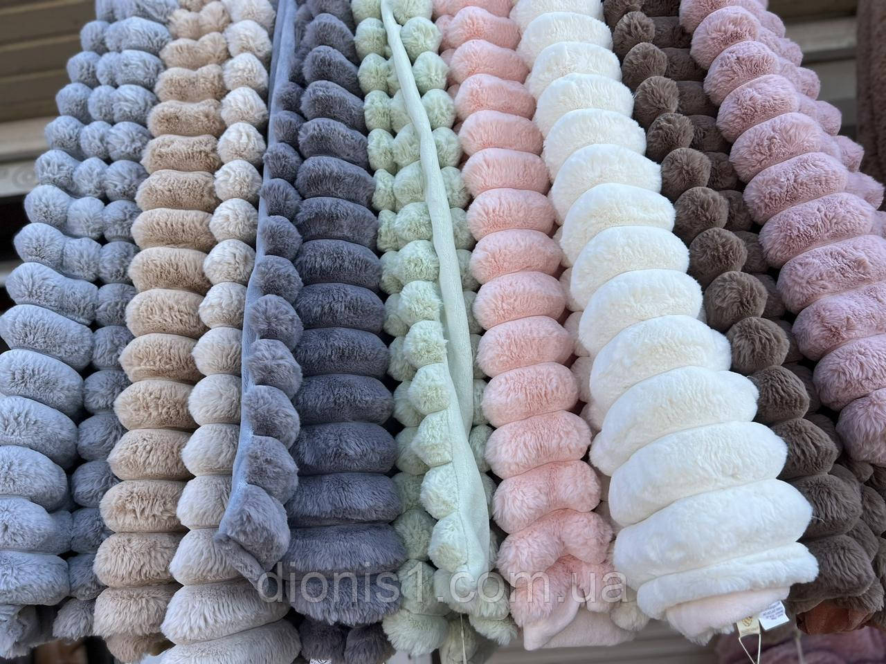 Плед хутряний шарпей-шиншила 7 см розмір 200х230 у сумці, фото 1