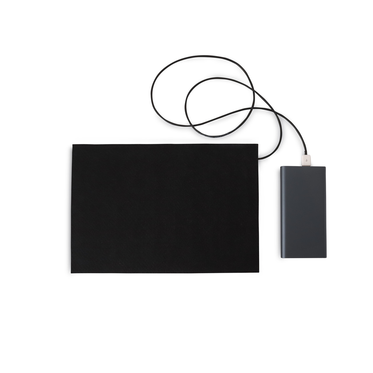 Грілка переносна від Power Bank ТРІО 05002 5В, 20х30 см, чорна, фото 1