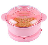 Апарат для нагрівання воску із силіконовою чашею Silicon Wax Warmer CL-2208 9517, рожевий, фото 2