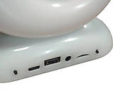 Bluetooth-колонка, настільна лампа L39 mini 9511 з RGB-підсвіткою, біла, фото 3