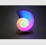 Bluetooth-колонка, настільна лампа L39 mini 9511 з RGB-підсвіткою, біла, фото 6