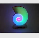 Bluetooth-колонка, настільна лампа L39 mini 9511 з RGB-підсвіткою, біла, фото 7