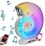 Bluetooth-колонка, настільна лампа L39 mini 9511 з RGB-підсвіткою, біла, фото 9