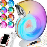 Bluetooth-колонка, настільна лампа L39 mini 9511 з RGB-підсвіткою, біла, фото 10