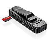 Відеокамера нагрудна L7 Wi-Fi 9528, чорна, фото 6