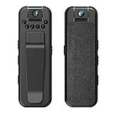 Відеокамера нагрудна L7 Wi-Fi 9528, чорна, фото 9