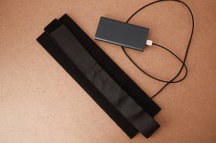 Грілка-пояс переносна від Power Bank ТРІО 05003 5В, 12х40 см, чорна, фото 3