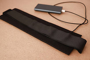 Грілка-пояс переносна від Power Bank ТРІО 05003 5В, 12х40 см, чорна, фото 4