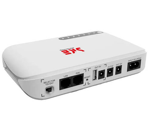 ДБЖ Джерело безперебійного живлення MINI DC UPS SKE POE-632E 8800mah, білий, фото 1