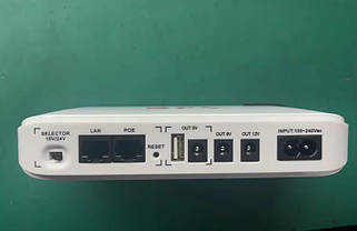 ДБЖ Джерело безперебійного живлення MINI DC UPS SKE POE-632E 8800mah, білий, фото 3