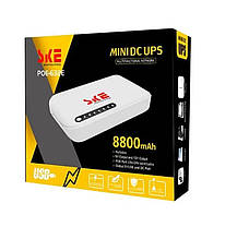 ДБЖ Джерело безперебійного живлення MINI DC UPS SKE POE-632E 8800mah, білий, фото 4