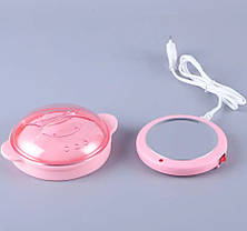 Апарат для нагрівання воску із силіконовою чашею Silicon Wax Warmer CL-2208 9517, рожевий, фото 5