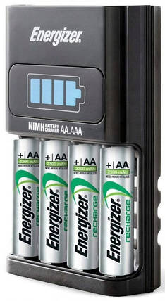 Універсальний зарядний пристрій Energizer AccuRECHARGE 1 HOUR + 4x2300mAh, AA/AAA, LED індикатор, 4 канала, Blister, фото 4