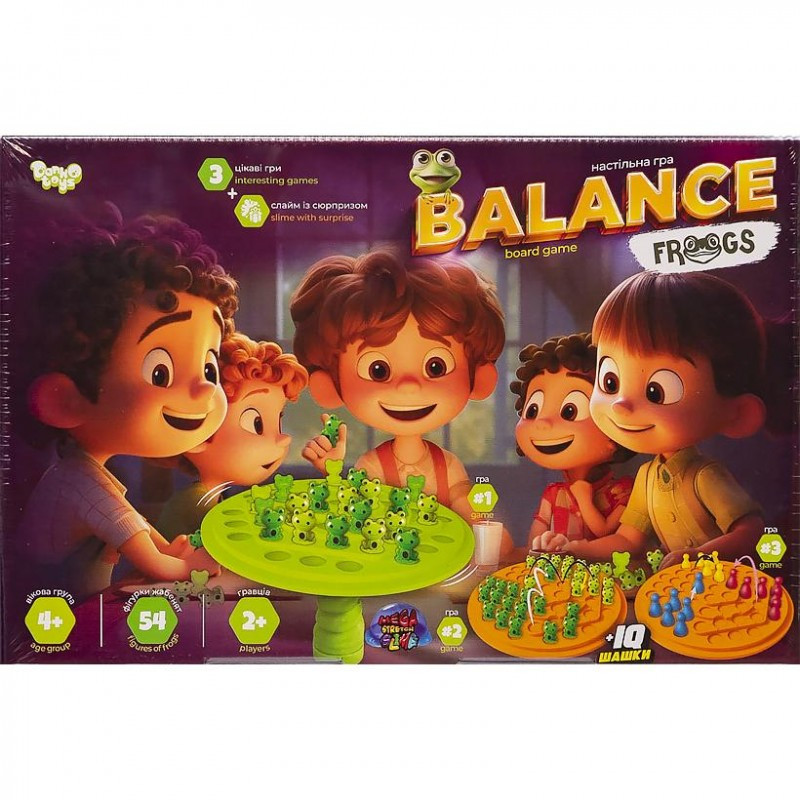 Розвивальна настільна гра "Balance Frogs" Danko Toys, BalF-01