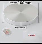 Меблеві ніжки і опори дерев'яні для столу кулі H.740 D.80 / Циліндр - 6, фото 7