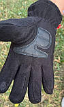 Чоловічі зимові рукавички на хутрі, фото 4
