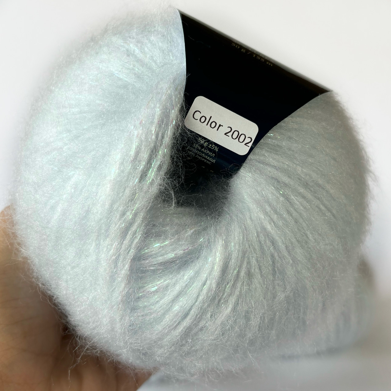 Пуф люрекс 2002 голубий, фото 1