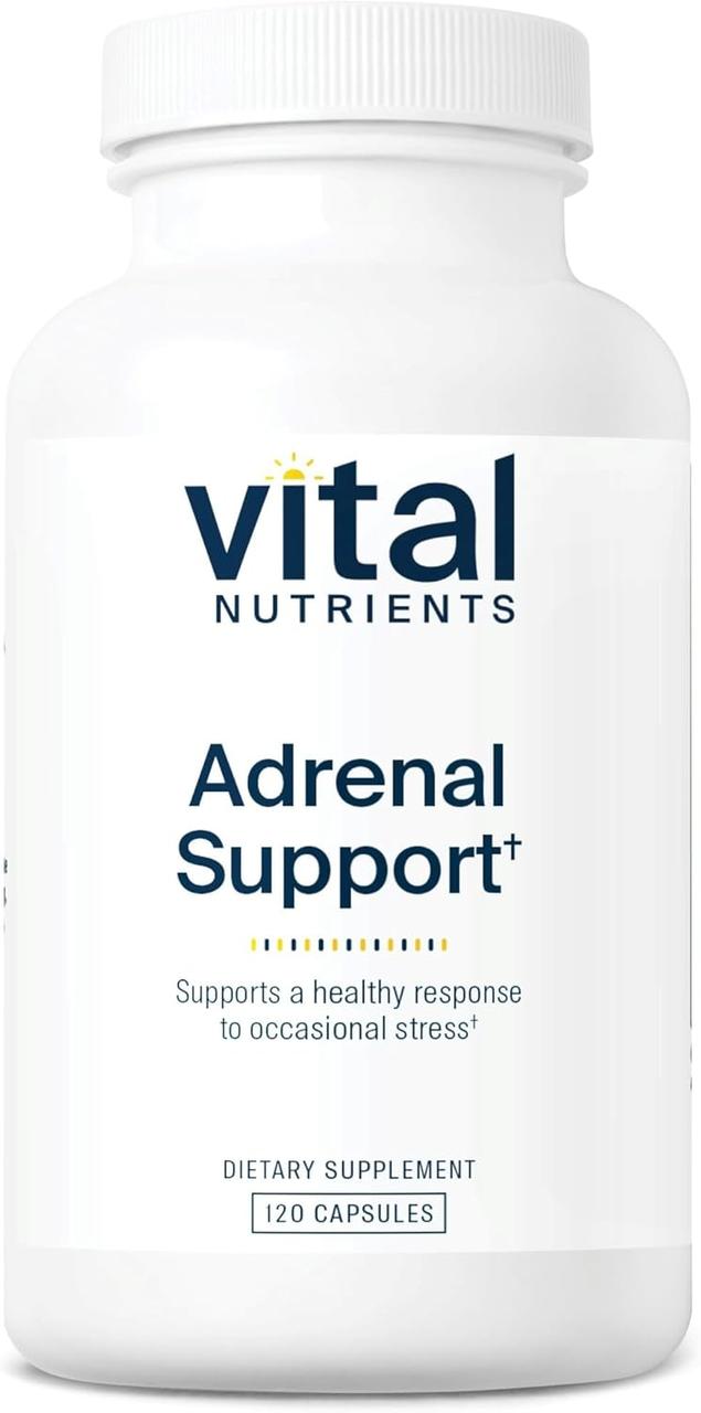 Vital Nutrients Adrenal Support / Підтримка надниркових залоз та реакції на стрес 120 капсул