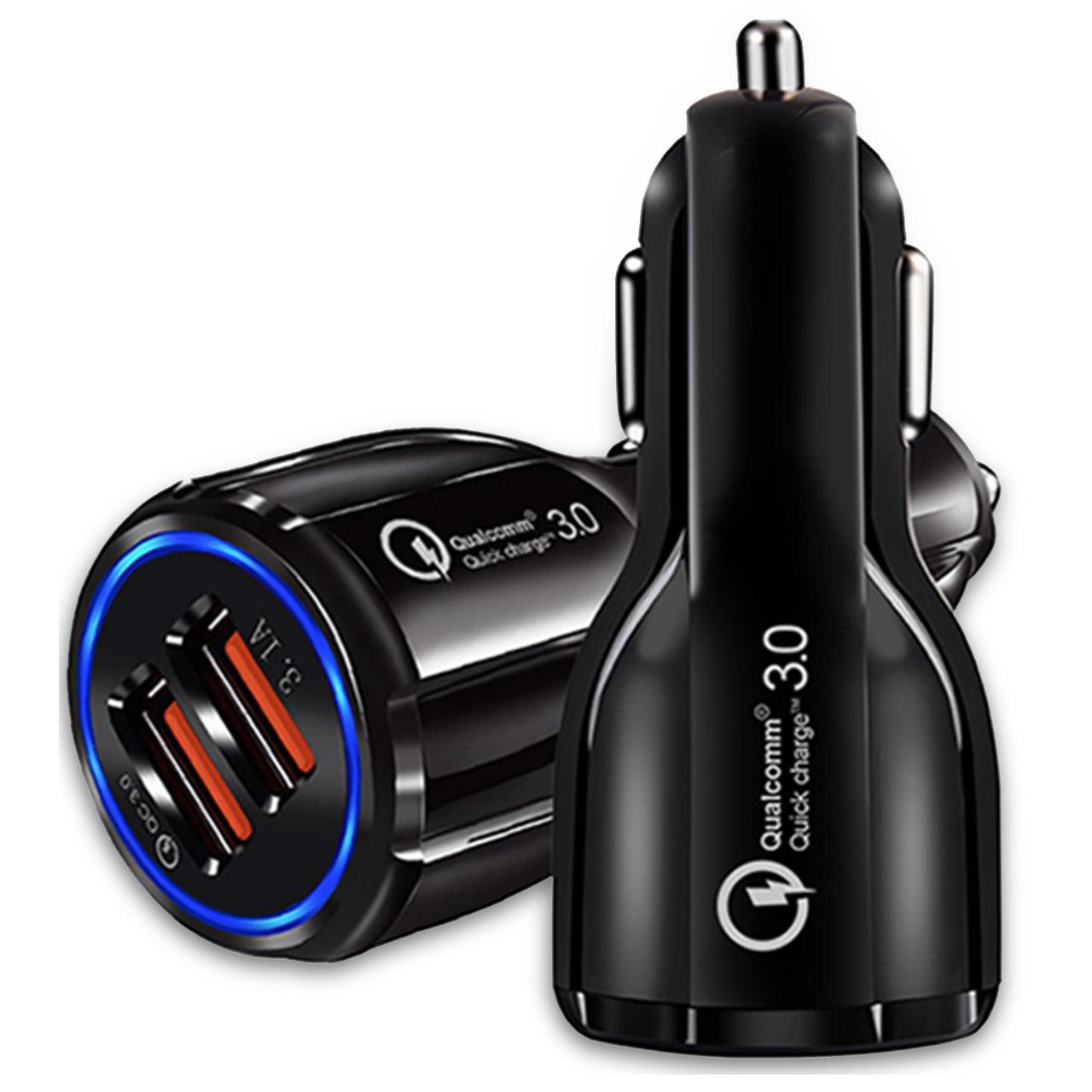 Автомобільний адаптер в прикурювач Car Charger SY-681 Black, фото 1