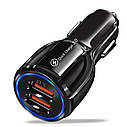 Автомобільний адаптер в прикурювач Car Charger SY-681 Black, фото 3