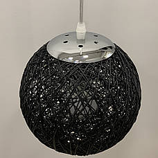 Плетений чорний підвіс (20см) (971-2001-1 BК), фото 3