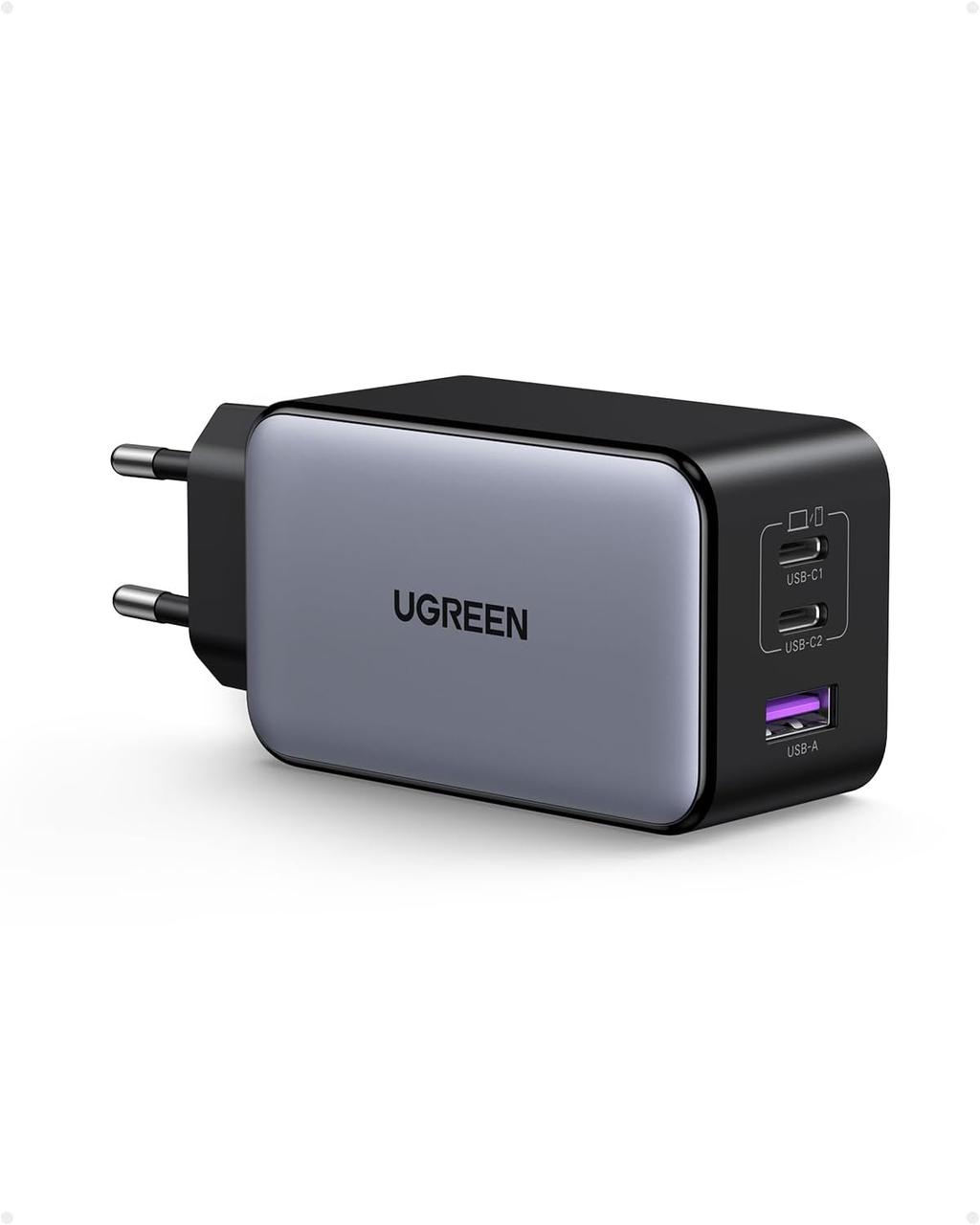 Зарядний пристрій мережевий Ugreen Nexode X USB C Charger 100 W Mini GaN з 3 портами Grey (X756)