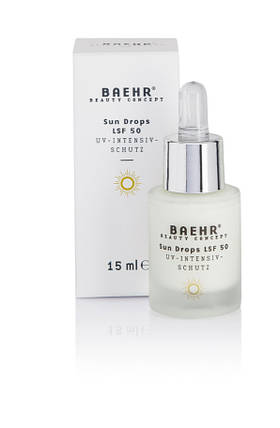 Сонцезахисна сироватка для обличчя Baehr Sun Drops SPF 50, 15 мл, фото 1